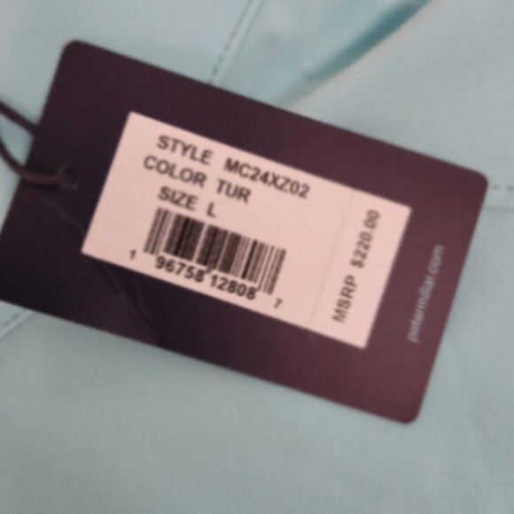 NWT Peter Millar Turquoise Flex Adapt Full-Zip Vest, No club logos LG MSRP $220 - Picture 9 of 9